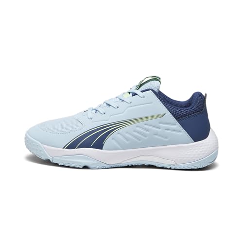 PUMA Beschleunigen Sie Jr Handballschuh, Silver Sky Persian Blue White, 33 EU von PUMA