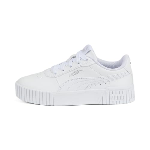 PUMA Mädchen Carina 2.0 Ps Sneaker, Puma White Puma White Puma Silver, 30 EU von PUMA