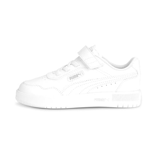 PUMA Unisex Kids' Fashion Shoes COURT ULTRA AC+ PS Trainers & Sneakers, PUMA WHITE-PUMA WHITE-PUMA SILVER, 33 von PUMA