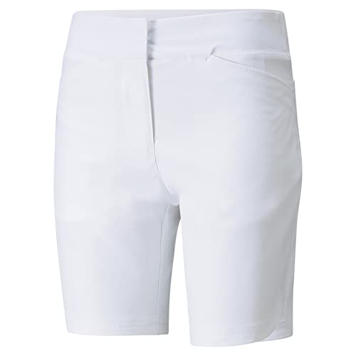 PUMA Damen Bermuda Golfshorts, bright white, L von PUMA