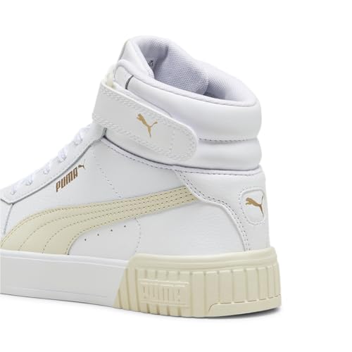 PUMA Damen Carina 2.0 Mid Turnschuhe, White Alpine Snow Gold, 38.5 EU von PUMA