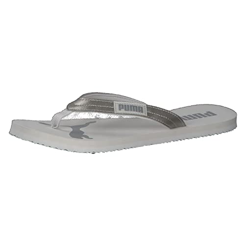 PUMA Damen Cozy Flip WNS Stardust Sandal, Nimbus Cloud Silver, 40.5 EU von PUMA