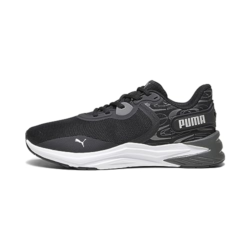 PUMA Damen Disperse Xt 3 Retro Glam WNS Straßen-Laufschuh, Schwarz Weiß Silber, 36 EU von PUMA