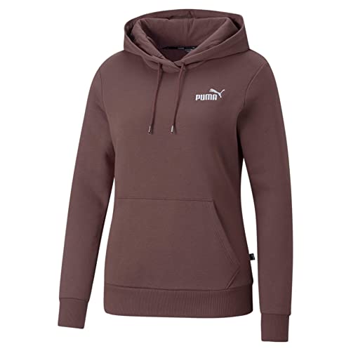 PUMA Damen ESS+ Embroidery Hoodie FL Sweatshirt, Dusty Plum, 32 von PUMA