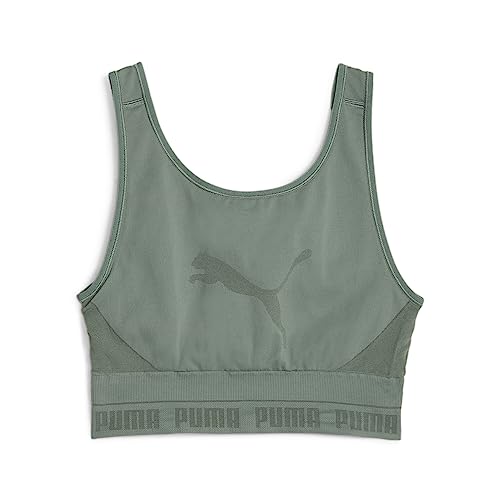 PUMA Damen Evoknit Crop-Top LEucalyptus Green von PUMA