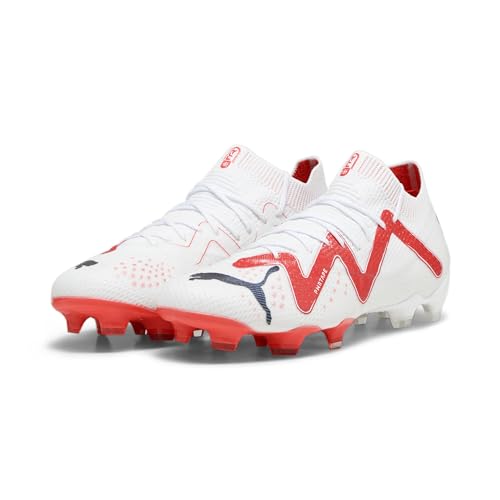 PUMA Damen Future Ultimate FG/AG Fußballschuhe 37White Black Fire Orchid Red von PUMA