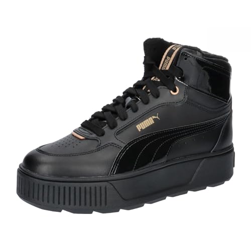 PUMA Damen Karmen Rebelle Mid WTR Sneaker, Black Black Gold, 37 EU von PUMA