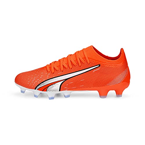 PUMA Women's Sport Shoes ULTRA MATCH FG/AG WN'S Soccer Shoes, ULTRA ORANGE-PUMA WHITE-BLUE GLIMMER, 38.5 von PUMA