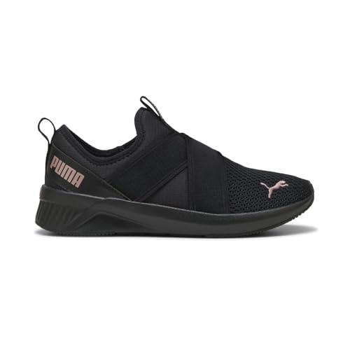 PUMA Damen Softride Harli Slip on Training Shoes Sneaker, Schwarz-Schwarz-Roségold Ah25, 41 EU PUMA Damen Softride Harli Slip on Training Shoes Sneaker, Schwarz-Schwarz-Roségold Ah25, 41 EU von PUMA