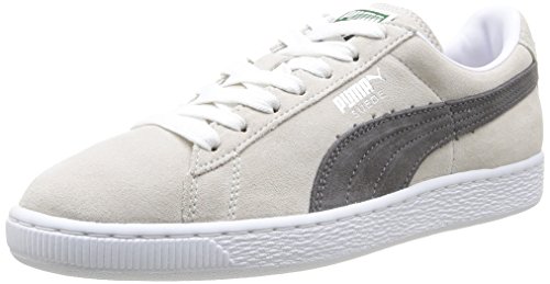 PUMA Damen Suede Classic + High-Top, White-Steel Gray, 44 EU von PUMA