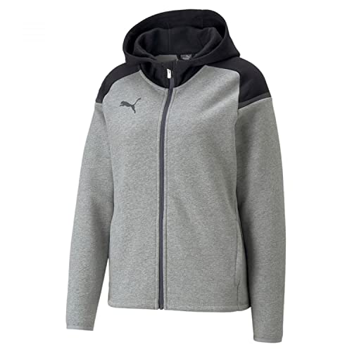 PUMA Damen Teamcup Casuals Kapuzenjacke, Mittelgraues Heather, XXL von PUMA