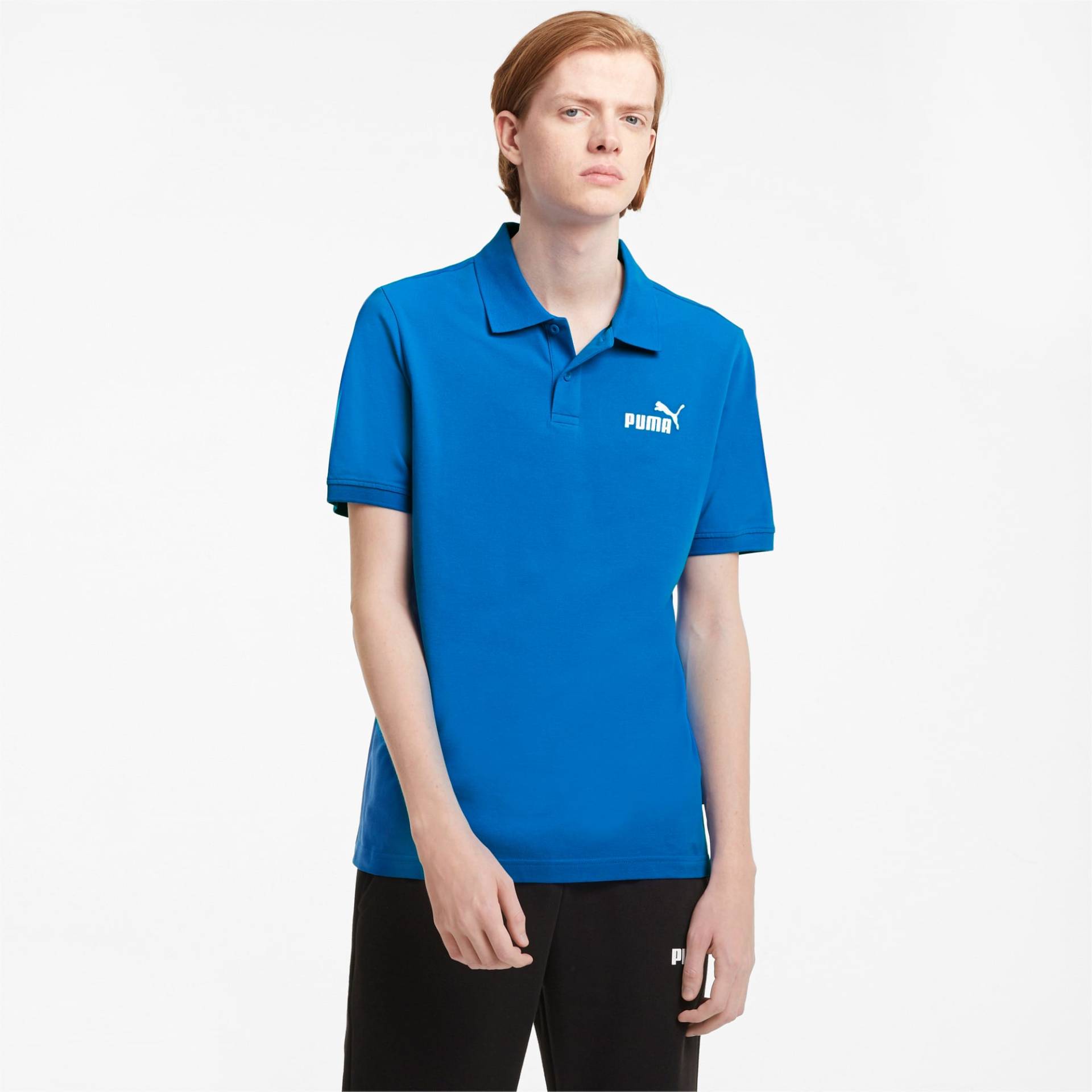 PUMA Essentials Pique Herren Poloshirt, Blau, Größe: 3XL, Kleidung von PUMA