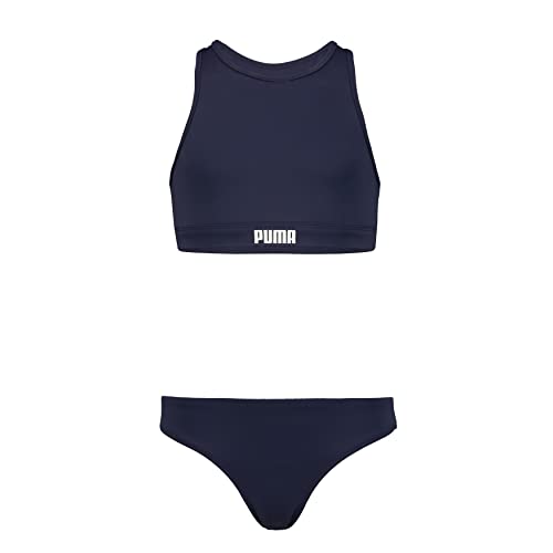 Puma Kinder Bikini Set Badebekleidung, Marineblau, 152 von PUMA