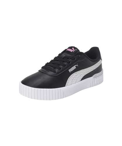 PUMA Girls' Fashion Shoes CARINA 2.0 MERMAID JR Trainers & Sneakers, PUMA BLACK-LILAC CHIFFON-PUMA SILVER-PUMA WHITE, 35.5 von PUMA