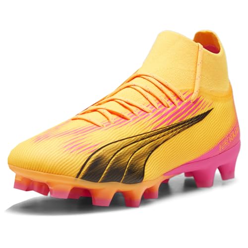 PUMA GroundAg Ultra Pro Herren-Fußballschuhe mit Stollen, Orange, Sun Stream/PUMA Black/Sunset Glow, 41 EU von PUMA