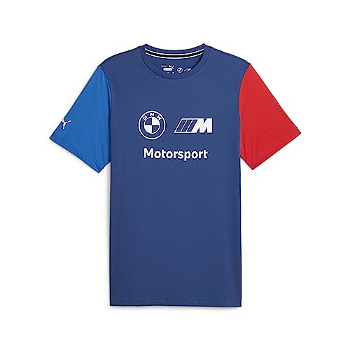 PUMA Herren BMW M Motorsport Essentials Logo T-Shirt, Farbe: Pro Blue-M, XL von PUMA