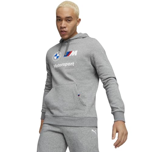 PUMA Herren BMW M Motorsport Fleece Hoodie LMedium Gray Heather von PUMA