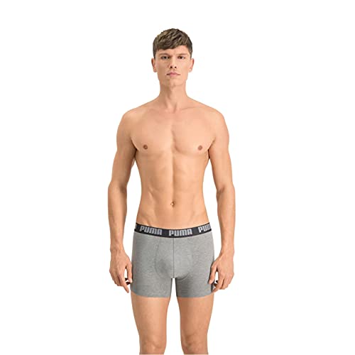 PUMA Herren Basic Trunks Badehose, Dunkelgrau Melange/Schwarz, XL von PUMA