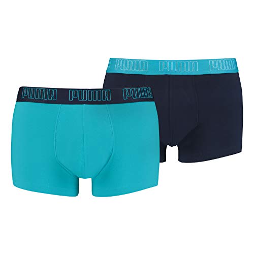 PUMA Herren Shortboxer Unterhosen Trunks 100000884 10er Pack, Wäschegröße:S, Artikel:-005 Aqua/Blue von PUMA