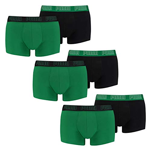 PUMA Herren Shortboxer Unterhosen Trunks 100000884 6er Pack, Wäschegröße:XL, Artikel:-004 Amazon Green von PUMA