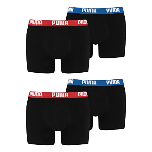 PUMA Herren Boxer Boxershorts Shorts Unterhosen Comfort Stretch 4er Pack, Wäschegröße:L, Artikel:-001 red/Blue PUMA Herren Boxer Boxershorts Shorts Unterhosen Comfort Stretch 4er Pack, Wäschegröße:L, Artikel:-001 red/Blue von PUMA