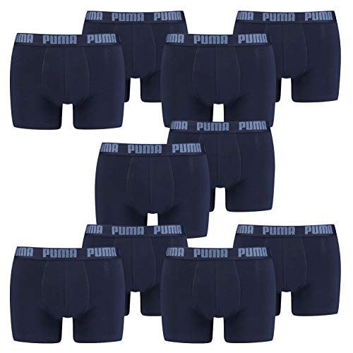PUMA Herren Boxershorts Unterhosen 521015001 10er Pack, Farbe:321 - navy, Bekleidungsgröße:M von PUMA