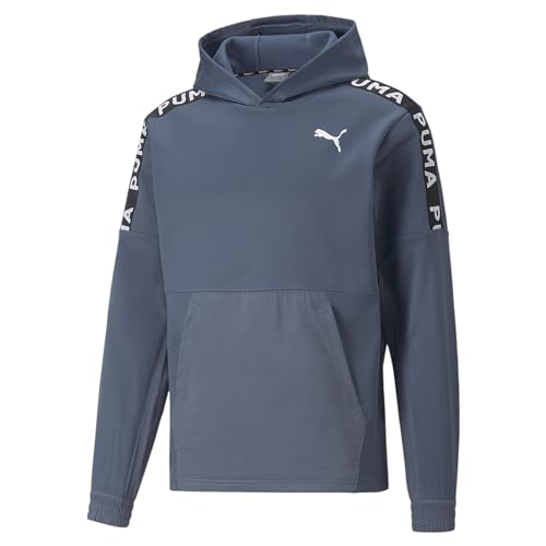 PUMA Herren Fit Pwrfleece Hoodie Sweatshirt, Evening Sky, L von PUMA