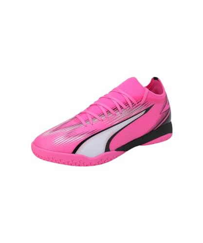 Puma Men Ultra Match It Soccer Shoes, Poison Pink-Puma White-Puma Black, 47 EU von PUMA