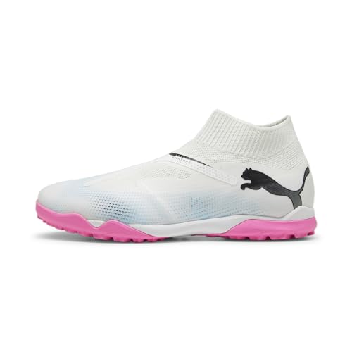 Puma Men Future 7 Match+ Ll Tt Soccer Shoes, Puma White-Puma Black-Poison Pink, 40.5 EU von PUMA