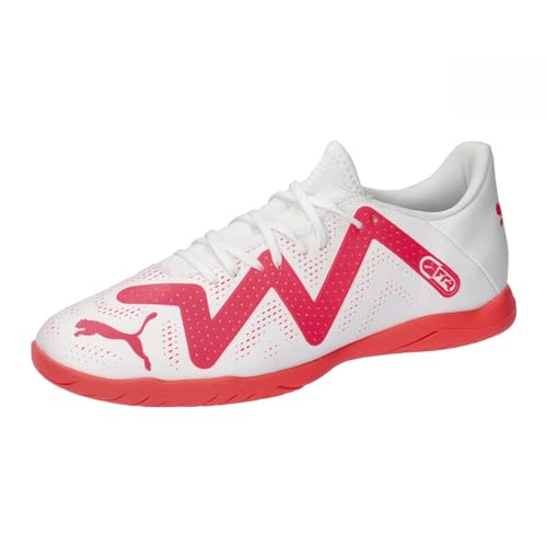 PUMA Herren Future Play It Fussballschuh, White Fire Orchid, 42.5 EU von PUMA