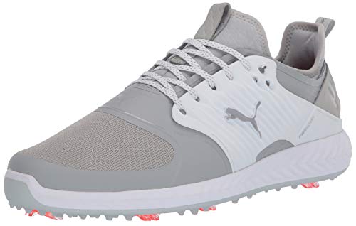 PUMA Herren Ignite Pwradapt Caged Golfschuhe, Gray Violet Silver Weiß, 41 EU von PUMA