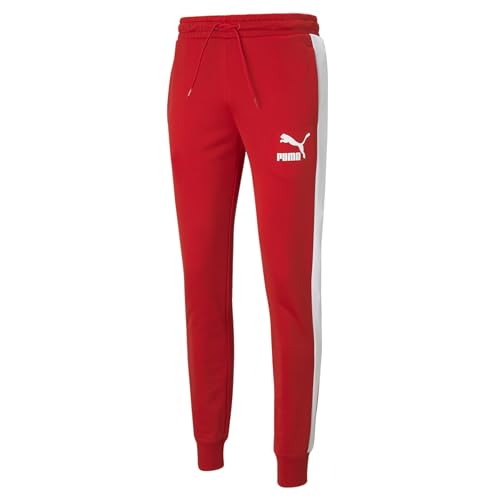 PUMA Herren Iconic T7 Track Pants Trainingshose, High Risk Red, Mittel PUMA Herren Iconic T7 Track Pants Trainingshose, High Risk Red, Mittel von PUMA