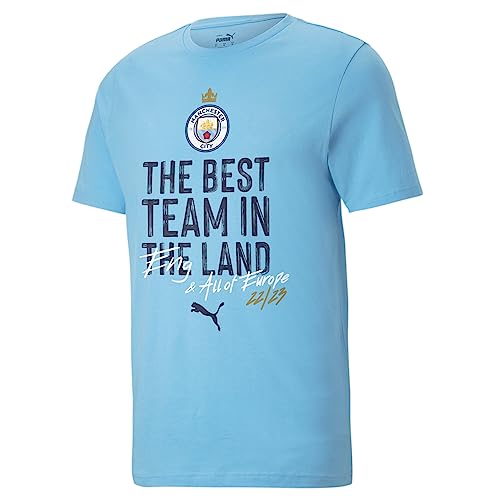 PUMA Herren Manchester City 22/23 CL Champions-Shirt LTeam Light Blue von PUMA