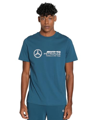 PUMA Herren Mercedes-AMG Petronas Motorsport ESS T-Shirt mit Logo XXLOcean Tropic Blue von PUMA