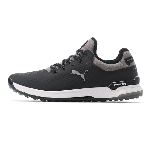 PUMA Herren PROADAPT ALPHACAT Golfschuh, Black Silver-Quiet Shade, 43 EU von PUMA