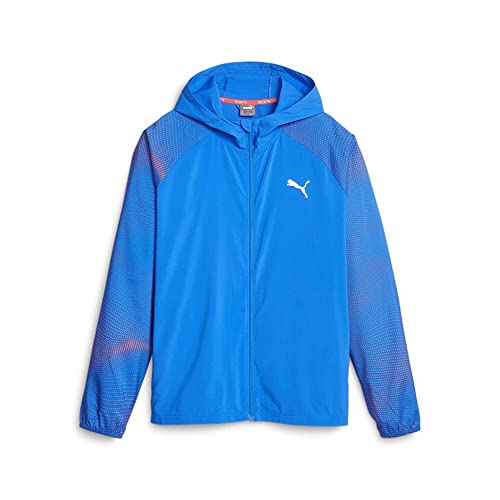 PUMA Herren Run Favorite AOP Woven Jacket M Gewebte Jacke, Ultra Blue-Fire Orchidee, XL von PUMA