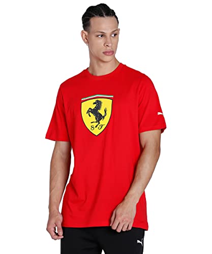 PUMA Herren Scuderia Ferrari Big Shield T-Shirt XLRosso Corsa Red von PUMA