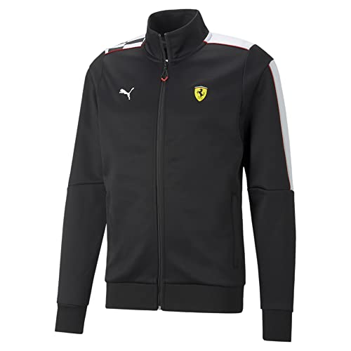 PUMA Herren Scuderia Ferrari Race Mt7 Trainingsjacke Jacke, Black, Medium von PUMA