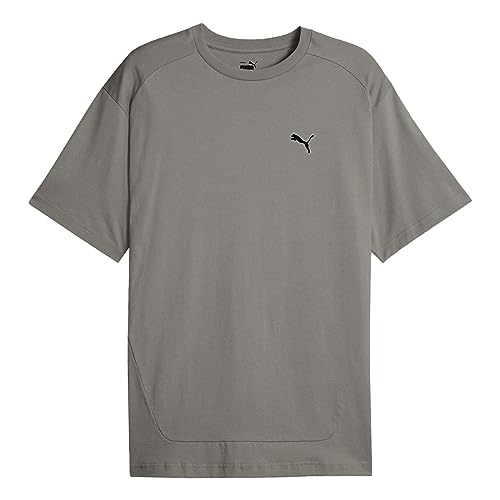 PUMA Herren Shirt Sportshirt Oberteil Rad/Cal T-Shirt, Farbe:Grau, Artikel:-14 Concrete Gray, Größe:L von PUMA