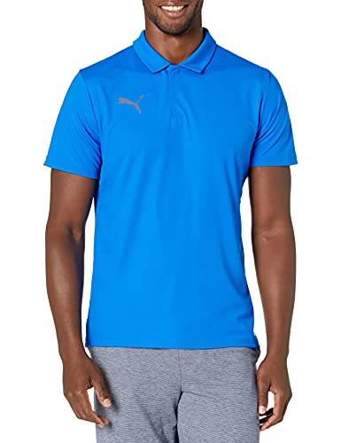 PUMA Herren Teamliga Sideline Polo Shirt, Electric Blue Lemonade / White, Klein von PUMA