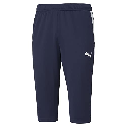PUMA Herren Teamliga 3/4 Training Pant Hose, Peacoat, Weiß, X-Groß PUMA Herren Teamliga 3/4 Training Pant Hose, Peacoat, Weiß, X-Groß von PUMA