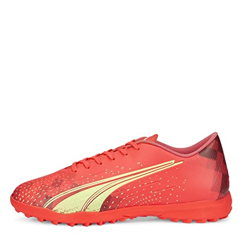 PUMA Herren Ultra Play TT Fussballschuh, Fiery Coral-Fizzy Light Black, 43 EU von PUMA