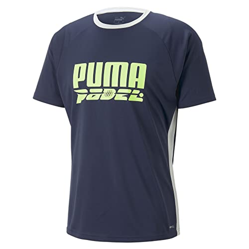 PUMA Herren teamLIGA Padel Logo T-Shirt MNavy Blue von PUMA