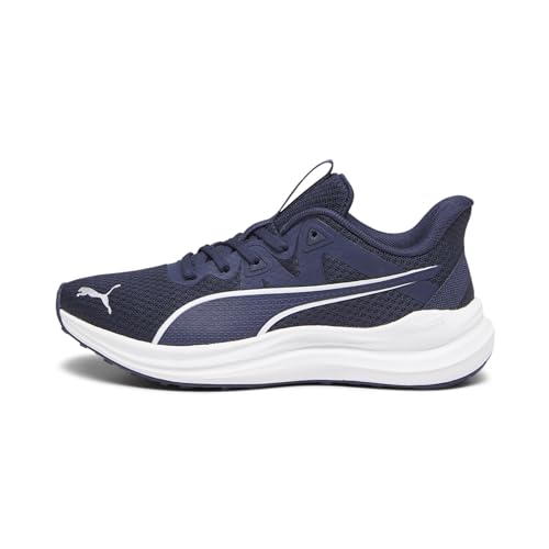 PUMA Jugendliche Reflect Lite Laufschuhe 36Navy White Silver Blue Metallic von PUMA