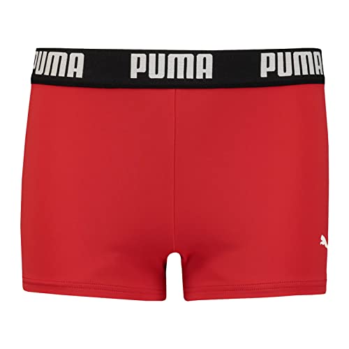 PUMA Badehose für Jungen Swim Boys Logo Trunk Badeshorts Jungen schnelltrocknend Chlorbeständig, Farbe:Red, Bekleidung:152 von PUMA