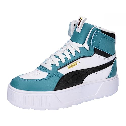 PUMA Karmen Rebelle Mid Jr Sneaker, White Black Bold Blue, 36 EU von PUMA