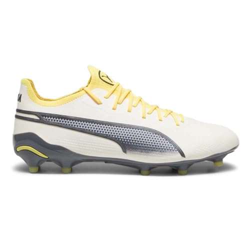 PUMA King Ultimate Firm Ground / Kunstboden, Alpine Snow/Asphalt/Yellow Blaze, 44.5 EU von PUMA