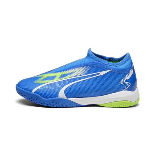 "PUMA Match LL IT + MID JR Fussballschuh, Ultra Blue White-PRO Green, 37.5 EU von PUMA