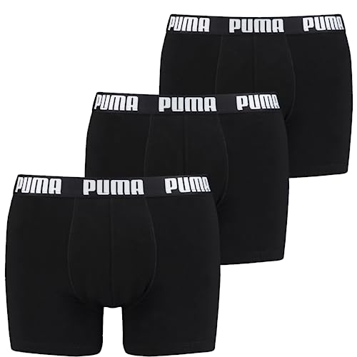 PUMA Herren Boxer Unterwäsche, Schwarz, S (3er Pack) von PUMA