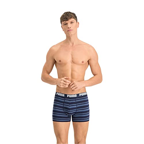 PUMA Herren Puma Heritage Stripe Men's (2 Pack) Boxer Shorts, Denim, XL EU von PUMA